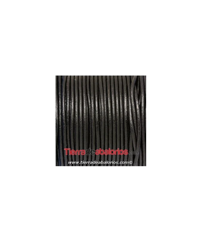 Cordón de Cuero 2mm - Negro Cordón de Cuero 2mm - Negro