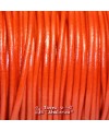 Cordón de Cuero 2mm - Naranja