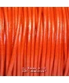 Cordón de Cuero 2mm - Naranja