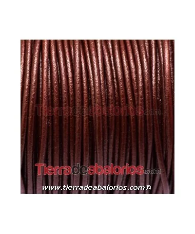 Cordón de Cuero 4,5mm - Granate