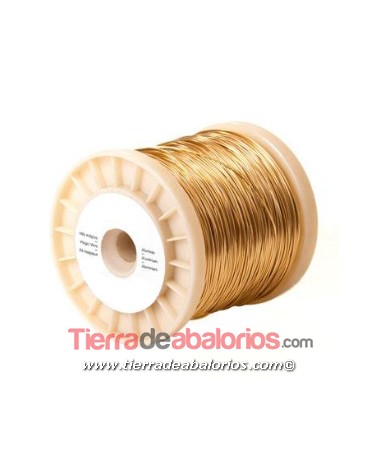 Hilo de Aluminio Moldeable 1,5mm, Dorado