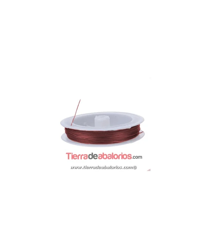 Hilo de Acero de 0,45mm, Rosa Palo (1 metro) Hilo de Acero de 0,45mm, Rosa Palo (1 metro)