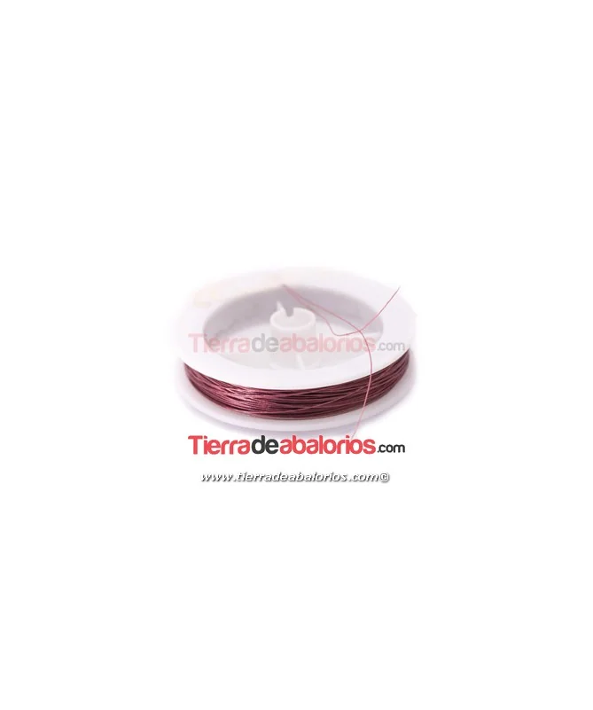 Hilo de Acero de 0,45mm, Rosa Palo (1 metro) Hilo de Acero de 0,45mm, Rosa Palo (1 metro)