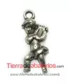 Colgante Angel con Arpa 40x18mm con Anilla, Plateado