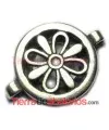 Pasador flor 28mm Agujero 24x3mm, Plateada