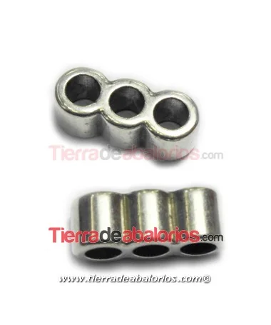 Pasador 3 Agujeros de 5mm, Plateado Pasador 3 Agujeros de 5mm, Plateado