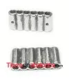 Separador 6 Agujeros de 3mm, Plateado