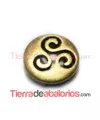 Pasador Trisquel 17mm Agujero 13x3mm, Oro Viejo