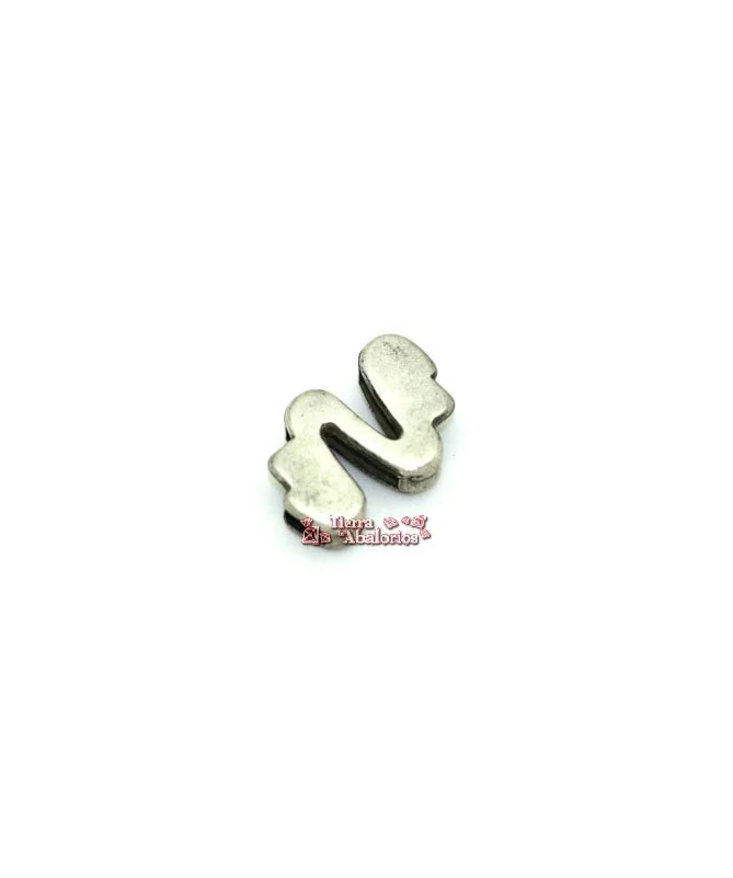Pasador Serpiente 20x15mm Agujero 13x3mm, Plateado