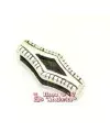 Separador Rombo 16x6,5mm Agujero 13x3mm, Plateado