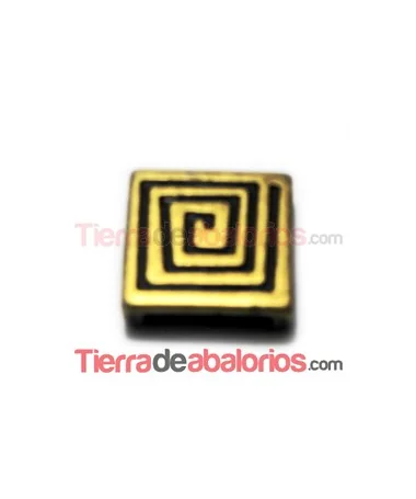 Pasador Cuadrado Infinito 17mm Oro Viejo