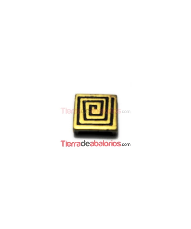 Pasador Cuadrado Infinito 17mm Oro Viejo