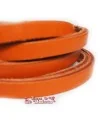 Banda de Cuero 6x2,5mm, Naranja (metro)