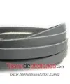 Banda de Cuero 6x2,5mm, Gris (metro)