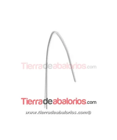 Pendiente Hilo de Plata de 40mm aprox., Plata de Ley
