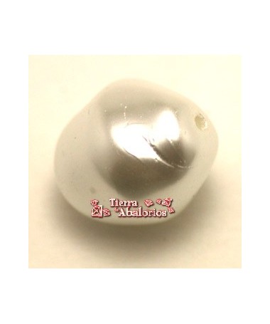 Perla Irregular 13x11mm Blanca