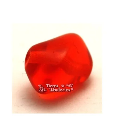 Cuenta Barroca Irregular 12x8mm Agujero 1,3mm, Naranja