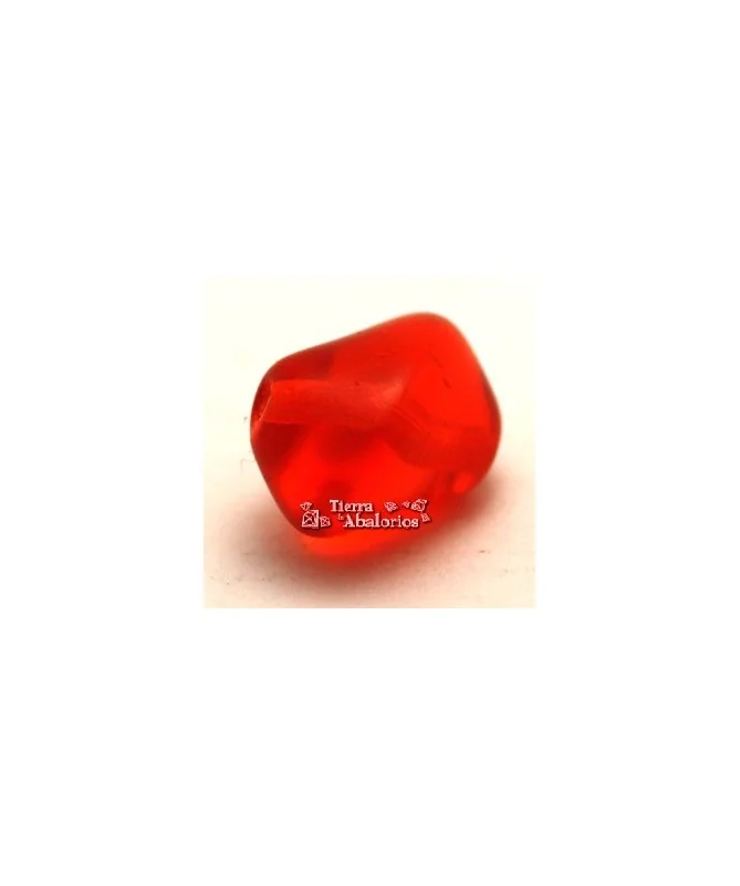 Cuenta Barroca Irregular 12x8mm Agujero 1,3mm, Naranja