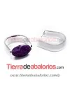 Anillo con Pernos para Engarzar Bola, Plata de Ley