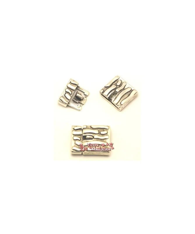 Cierre con Trabilla 30x22mm Agujero 20x3mm, Plateado