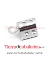 Terminal Mediano 10x5mm con Anilla, Plata de Ley