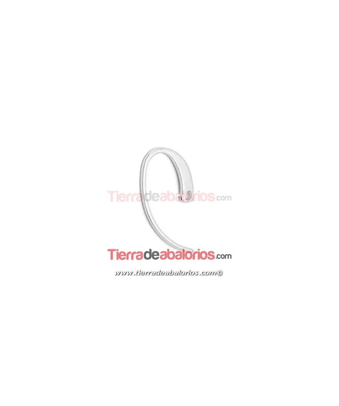 Gancho Moderno 24x12mm - Plata de Ley Gancho Moderno 24x12mm - Plata de Ley