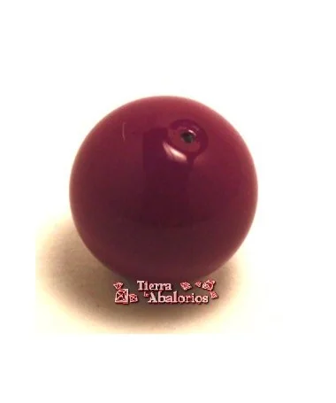 Resina Bola 16mm Agujero 1mm, Morado Metalizado