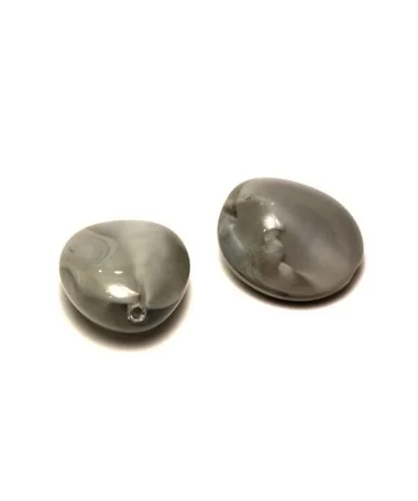 Tumble 25x20mm Agujero 1,7mm Gris Tumble 25x20mm Agujero 1,7mm Gris