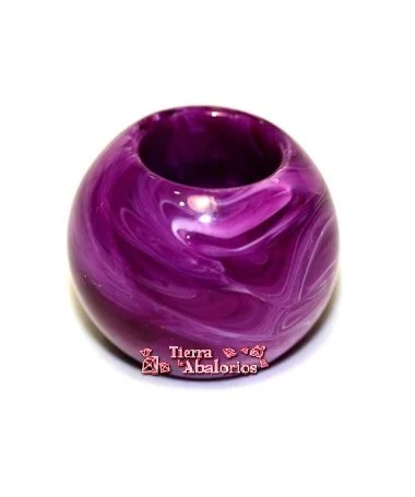 Resina Bola 20mm Agujero 10mm Morado Resina Bola 20mm Agujero 10mm Morado