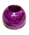 Resina Bola 20mm Agujero 10mm Morado