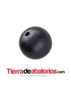 Resina Bola 18mm Agujero 2mm, Morado Osc. Matizado