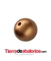 Resina Bola 18mm Agujero 2mm, Oro Viejo Matizado