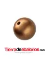 Resina Bola 18mm Agujero 2mm, Oro Viejo Matizado
