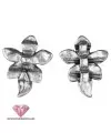 Flor Pasador 26x33mm 3 Agujeros de 2,5mm, Plateado