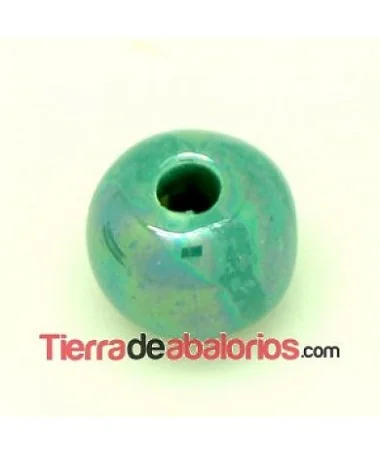 Cerámica Bola 12mm Agujero 3mm Verde Turquesa Cerámica Bola 12mm Agujero 3mm Verde Turquesa