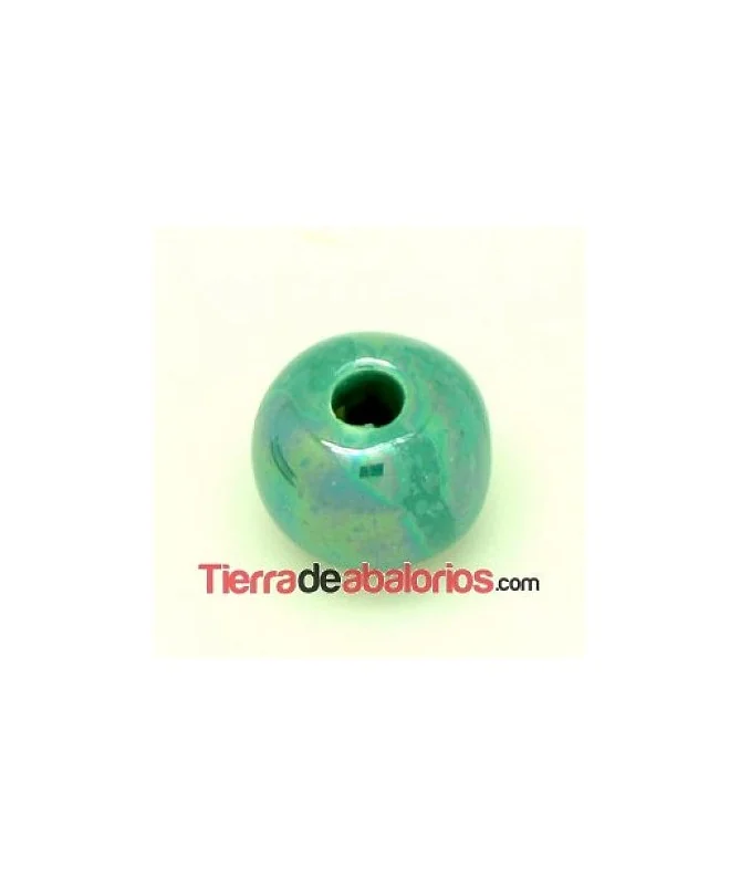 Cerámica Bola 12mm Agujero 3mm Verde Turquesa Cerámica Bola 12mm Agujero 3mm Verde Turquesa