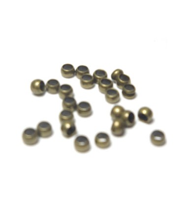 Chafa 2,5mm Agujero 1,5mm - Oro Viejo (100 uds)