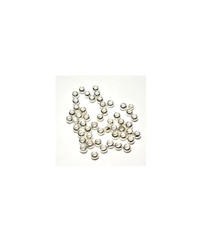 Chafa 3mm Agujero 2mm - Plateadas (100 uds)