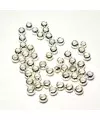 Chafa 3mm Agujero 2mm - Plateadas (100 uds)