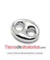 Calabrote 23x17,5mm, Plata de Ley