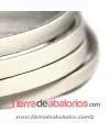Banda de Cuero 6x2,5mm, Blanco (metro)