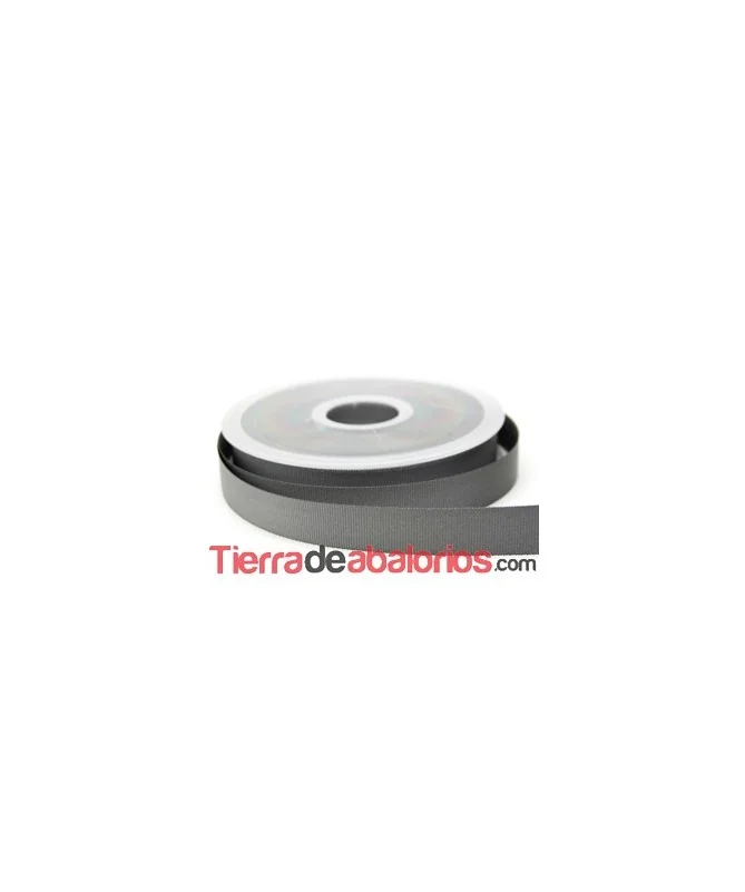 Lazo 15mm Gros Grain Gris