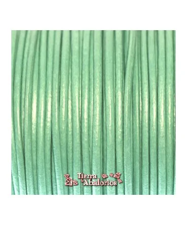 Cordón de Cuero 2,5mm Turquesa