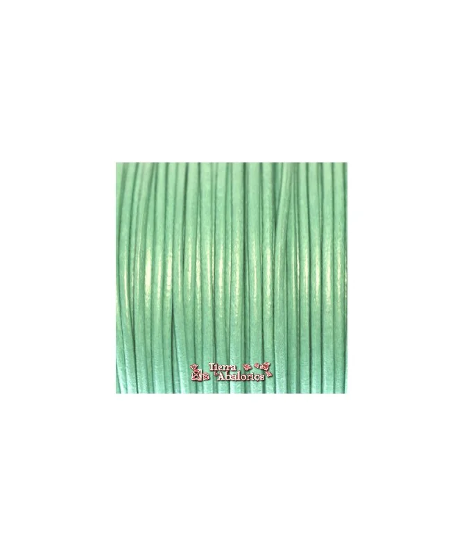 Cordón de Cuero 2,5mm Turquesa Cordón de Cuero 2,5mm Turquesa