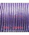 Cordón de Cuero 2,5mm Milka Metalizado