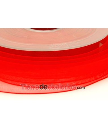 Cinta Organdí 15mm, Rojo Escarlata