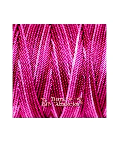 Hilo Trenzado de Nylon 1,5mm - Fucsia Degradee