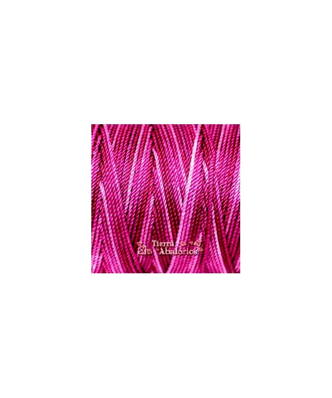 Hilo Trenzado de Nylon 1,5mm - Fucsia Degradee Hilo Trenzado de Nylon 1,5mm - Fucsia Degradee
