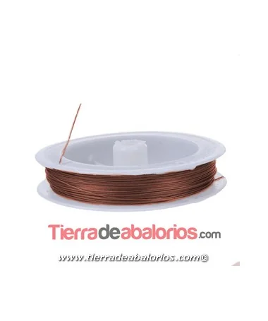 Hilo de Acero de 0,4mm, Marrón (10 metros) Hilo de Acero de 0,4mm, Marrón (10 metros)