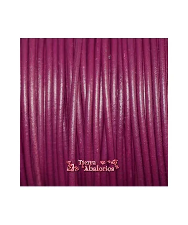 Cordón de Cuero 2,5mm Iris (Berenjena)